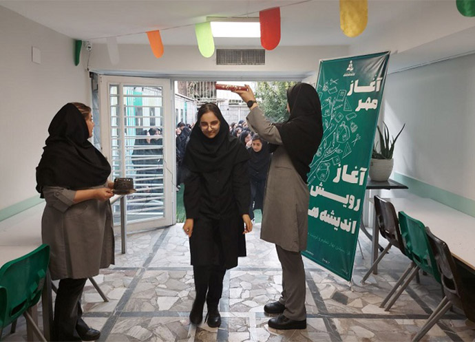 جشن بازگشایی دبیرستان دخترانه واحد آبشناسان